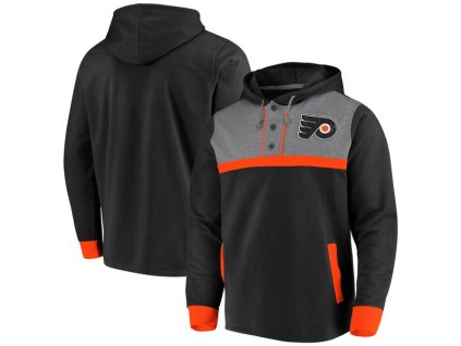 Pánská mikina Philadelphia Flyers NHL True Classics 3-Button Pullover Hoodie