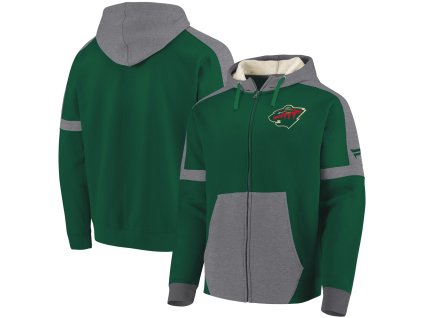 Pánská mikina Minnesota Wild NHL Iconic Fleece Full-Zip Hoodie