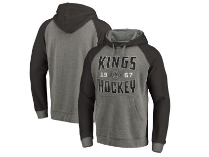 Pánská mikina Los Angeles Kings NHL Timeless Collection Antique Stack Tri-Blend Raglan