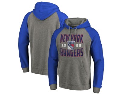Pánská mikina New York Rangers NHL Timeless Collection Antique Stack Tri-Blend Raglan