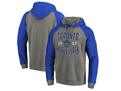 Pánská mikina Toronto Maple Leafs NHL Timeless Collection Antique Stack Tri-Blend Raglan