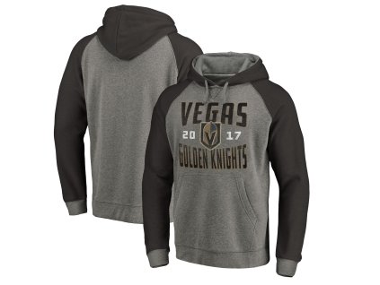 Pánská mikina Vegas Golden Knights NHL Timeless Collection Antique Stack Tri-Blend Raglan