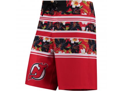 Plavky New Jersey Devils Floral Stripe Boardshorts