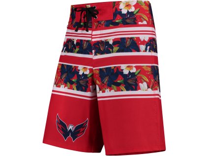 Pánské Plavky Washington Capitals NHL Floral Stripe Boardshorts