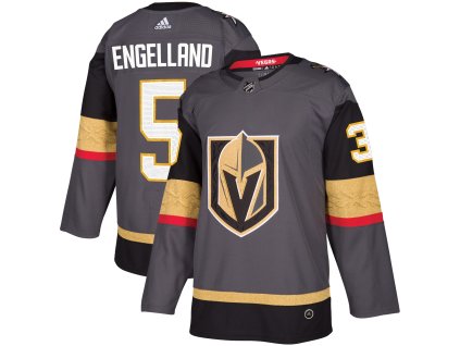 Pánský dres Vegas Golden Knights NHL #5 Deryk Engelland adizero Home Authentic Player Pro