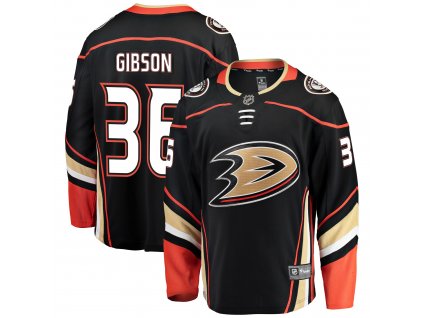 Dres Anaheim Ducks #36 John Gibson Breakaway Home Jersey