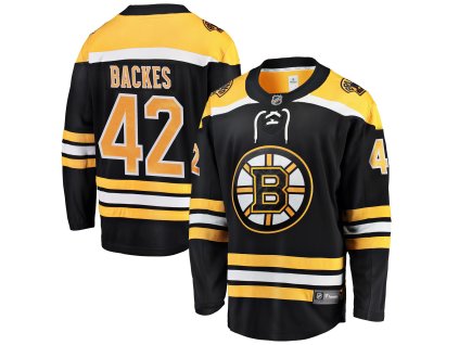 Dres Boston Bruins #42 David Backes Breakaway Alternate Jersey