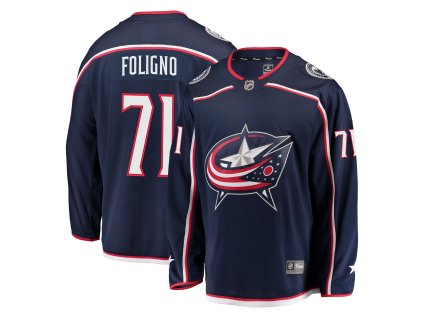 Pánský dres Columbus Blue Jackets NHL #71 Nick Foligno Breakaway Alternate Jersey