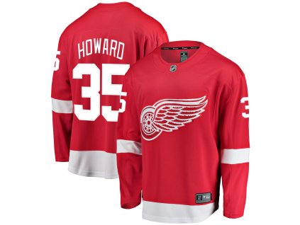 Pánský dres Detroit Red Wings NHL #35 Jimmy Howard Breakaway Alternate Jersey