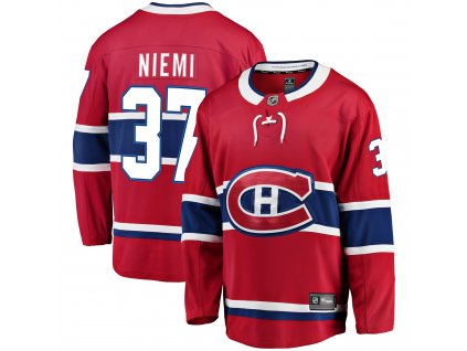 Dres Montreal Canadiens #37 Antti Niemi Breakaway Alternate Jersey
