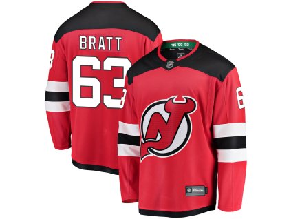 Pánský dres New Jersey Devils NHL #63 Jesper Bratt Breakaway Alternate Jersey