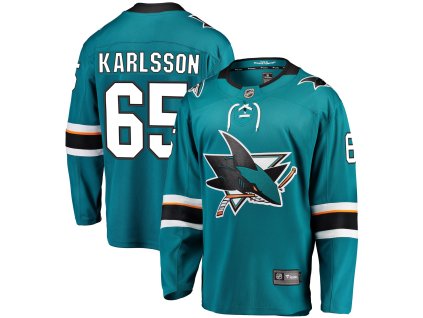 Pánský dres San Jose Sharks NHL #65 Erik Karlsson Breakaway Alternate Jersey