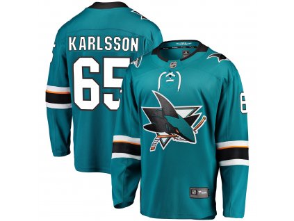 Dres San Jose Sharks #65 Erik Karlsson Breakaway Alternate Jersey