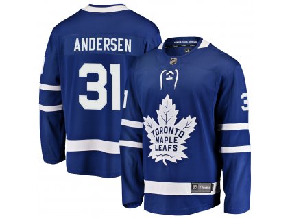 Dres Toronto Maple Leafs #31 Frederik Andersen Breakaway Alternate Jersey