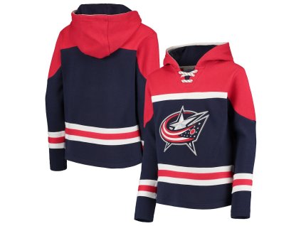 Dětská mikina Columbus Blue Jackets NHL Asset Lace-Up Pullover Hoodie