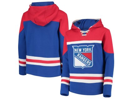 Dětská mikina New York Rangers NHL Asset Lace-Up Pullover Hoodie