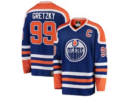 Dres Edmonton Oilers #99 Wayne Gretzky Premier Breakaway Heritage Jersey