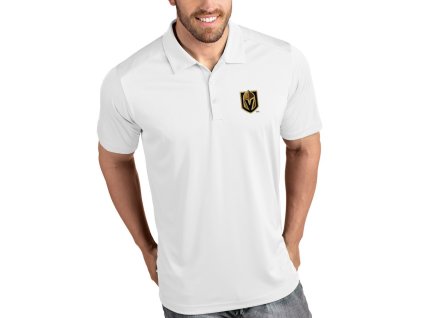 Pánské tričko Vegas Golden Knights NHL Antigua Tribute Polo White