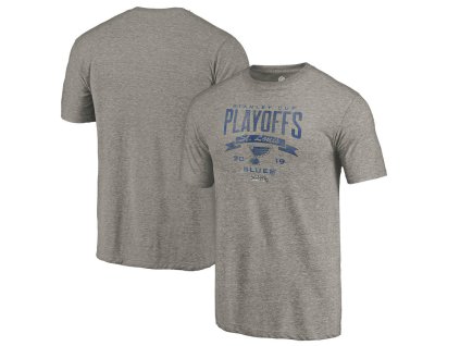 Pánské tričko St. Louis Blues NHL 2019 Stanley Cup Playoffs Bound Buzzer Beater Tri-Blend