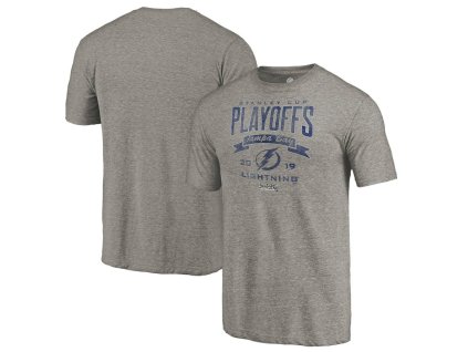 Pánské tričko Tampa Bay Lightning NHL 2019 Stanley Cup Playoffs Bound Buzzer Beater Tri-Blend