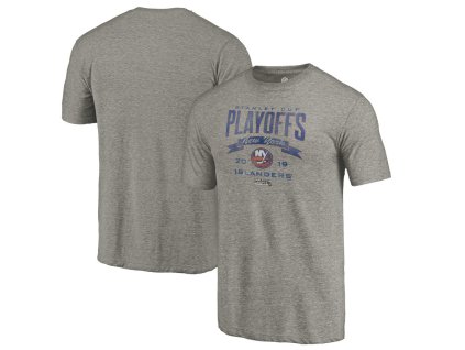 Pánské tričko New York Islanders NHL 2019 Stanley Cup Playoffs Bound Buzzer Beater Tri-Blend
