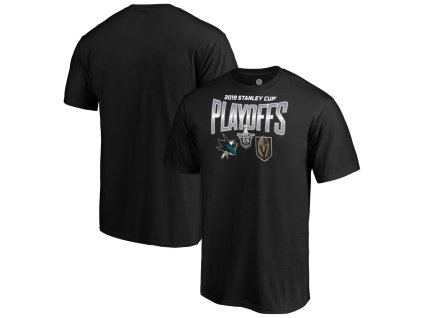 Tričko San Jose Sharks vs. Vegas Golden Knights 2019 Stanley Cup Playoffs Matchup Checking The Boards