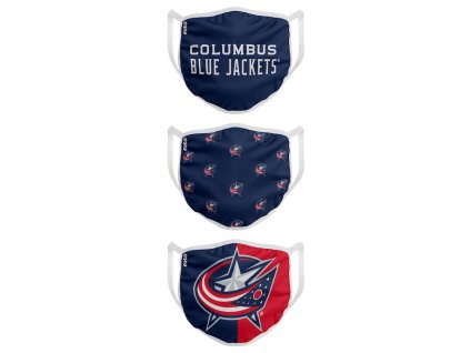 Roušky Columbus Blue Jackets FOCO - set 3 kusy