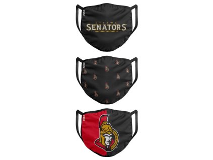 Roušky Ottawa Senators NHL FOCO - set 3 kusy