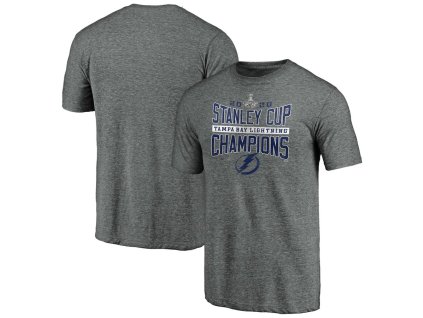 Pánske tričko Tampa Bay Lightning 2020 Stanley Cup Champions Odd Man Rush Tri-Blend