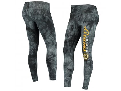 Dámske Leginy Boston Bruins Concepts Sport Black Burst Tie Dye Knit Leggings