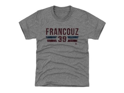 Dětské tričko Colorado Avalanche NHL Pavel Francouz #39 Colorado Font Grey