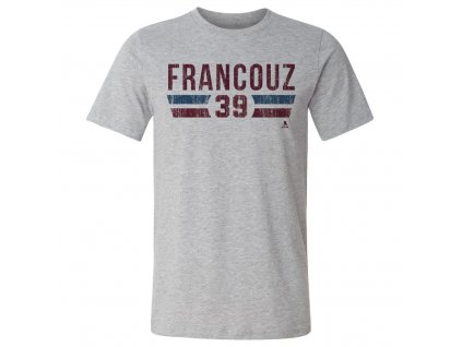 Pánske tričko Colorado Avalanche Pavel Francouz #39 Colorado Font Grey