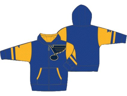 Dětská mikina St. Louis Blues NHL Faceoff Colorblocked Fleece Full-Zip