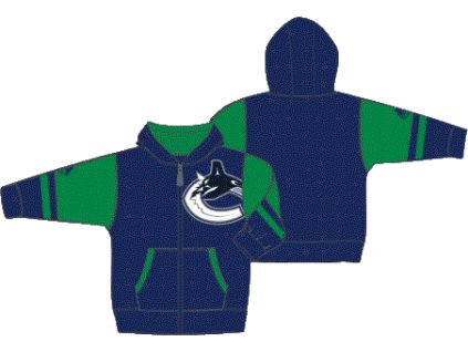 Dětská mikina Vancouver Canucks NHL Faceoff Colorblocked Fleece Full-Zip