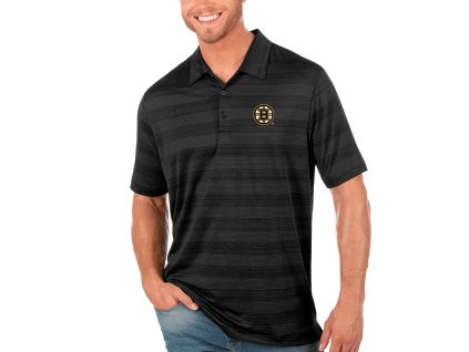 Pánské tričko Boston Bruins NHL Antigua Compass Polo - Black