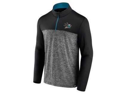 Pánská mikina San Jose Sharks NHL Mens Iconic Defender 1/4 Zip