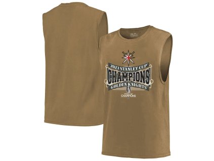Pánské tričko Vegas Golden Knights NHL 2023 Stanley Cup Champions Soft Hand Muscle Tank Top