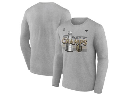 Pánské tričko Vegas Golden Knights NHL 2023 Stanley Cup Champions Locker Room Long Sleeve