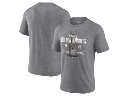 Pánské tričko Vegas Golden Knights NHL 2023 Stanley Cup Champions Shootout Tri-Blend