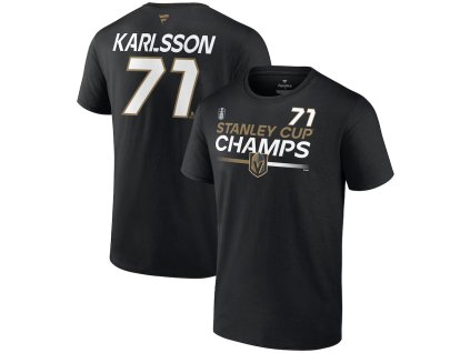 Pánské tričko Vegas Golden Knights NHL 2023 Stanley Cup Champions Authentic Pro Name & Number