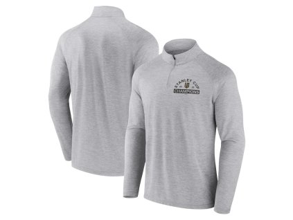 Pánská mikina Vegas Golden Knights NHL 2023 Stanley Cup Champions Striated Quarter-Zip Pullover Top