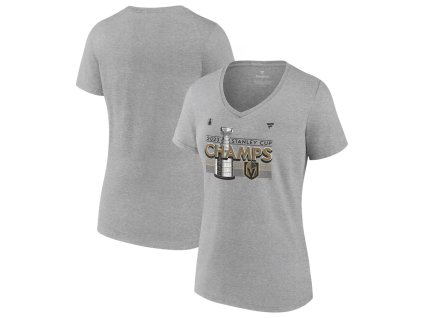 Dámské tričko Vegas Golden Knights NHL 2023 Stanley Cup Champions Locker Room V-Neck