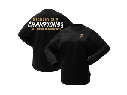 Dámské tričko Vegas Golden Knights NHL 2023 Stanley Cup Champions Sparkle Spirit Jersey Long Sleeve