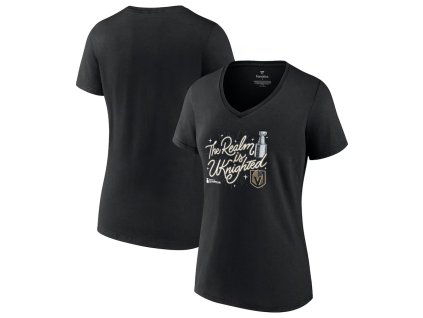 Dámské tričko Vegas Golden Knights NHL 2023 Stanley Cup Champions Celebration V-Neck