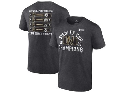 Pánské tričko Vegas Golden Knights NHL 2023 Stanley Cup Champions Schedule T-Shirt