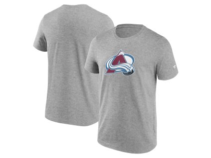Pánske tričko Colorado Avalanche Primary Logo Graphic T-Shirt Sport Gray Heather