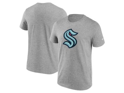 Pánské tričko Seattle Kraken NHL Primary Logo Graphic T-Shirt Sport Gray Heather
