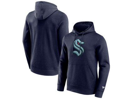 Pánská mikina Seattle Kraken NHL Primary Logo Graphic Hoodie Maritime Blue