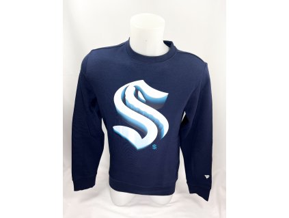Pánská mikina Seattle Kraken NHL Chrome Graphic Crew Sweatshirt Maritime Blue