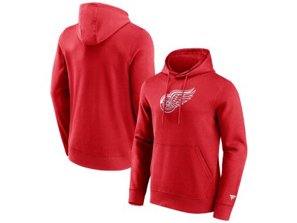 Pánská mikina Detroit Red Wings NHL Primary Logo Graphic Hoodie Athletic Red